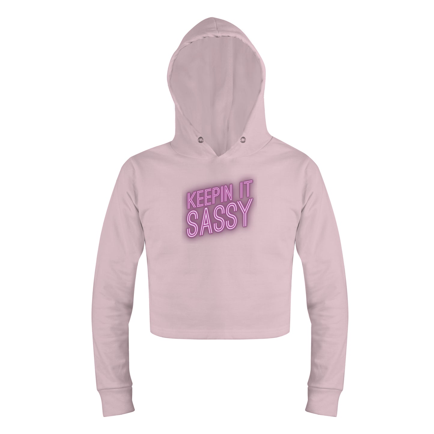 KEEPIN IT SASSY WOMENS CROP HOODIE