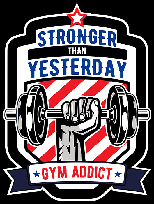 STRONGER THAN YESTERDAY GYM UNISEX TSHIRT