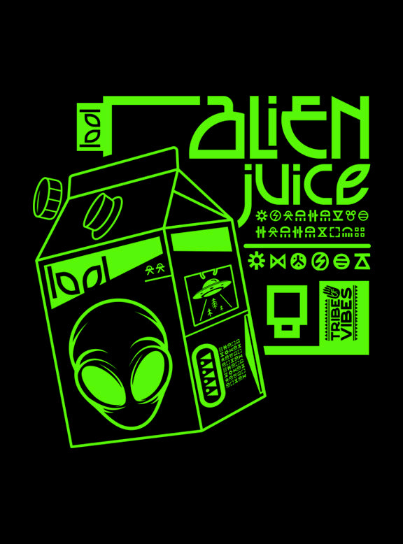 ALIEN JUICE OVERSIZED TSHIRT