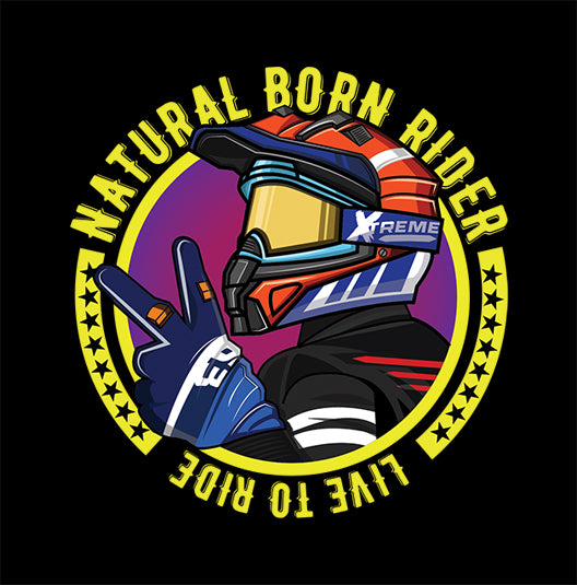 NATURAL BORN RIDER UNISEX TSHIRT