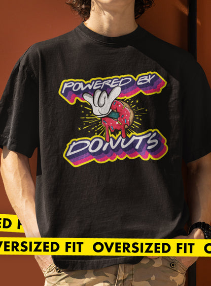 POWERED BY DONUTS OVERSIZED TSHIRT