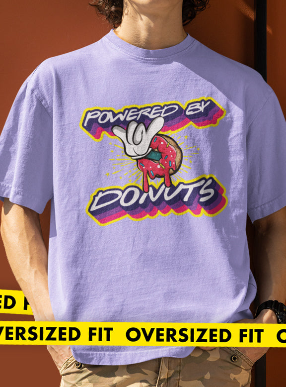 POWERED BY DONUTS OVERSIZED TSHIRT