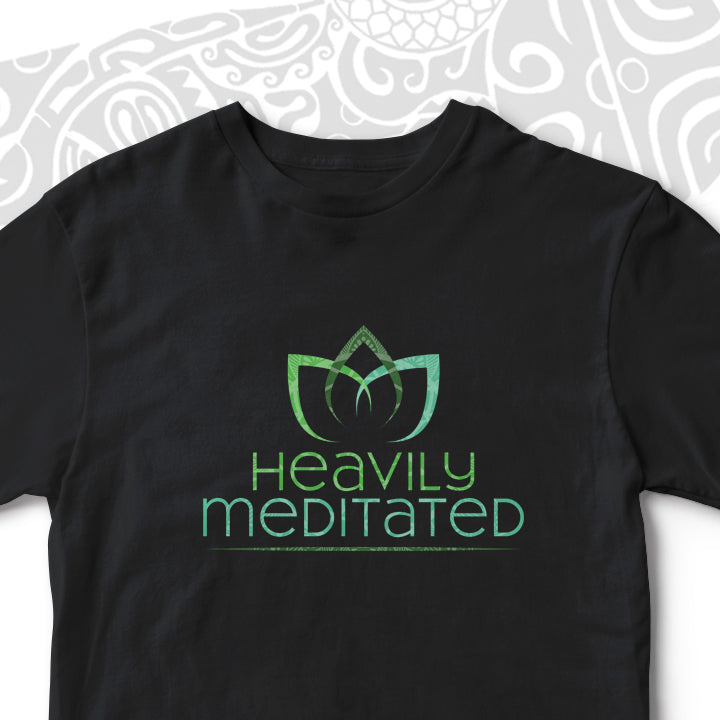 HEAVILY MEDITATED YOGA UNISEX TSHIRT