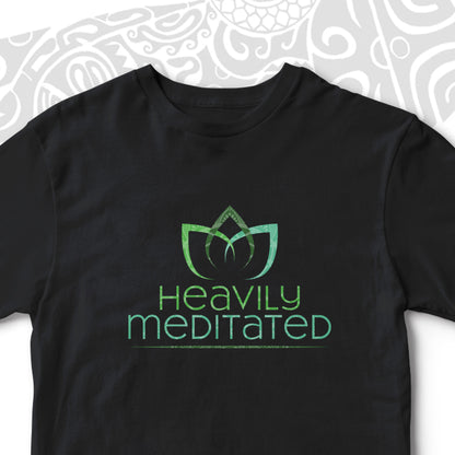 HEAVILY MEDITATED YOGA UNISEX TSHIRT