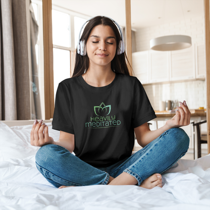 HEAVILY MEDITATED YOGA UNISEX TSHIRT