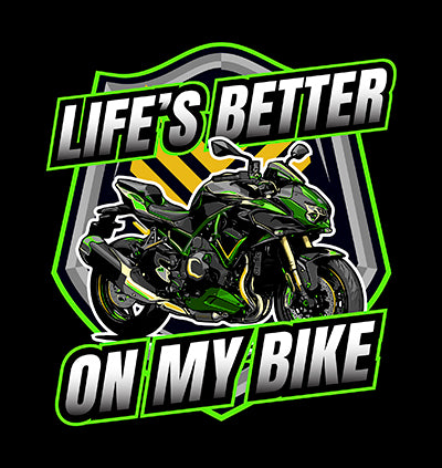 LIFE'S BETTER ON MY BIKE UNISEX TSHIRT