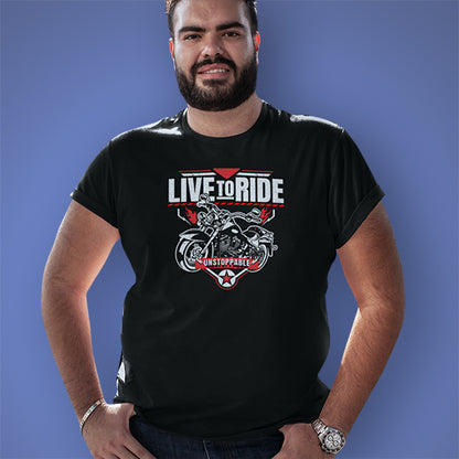 LIVE TO RIDE UNISEX TSHIRT