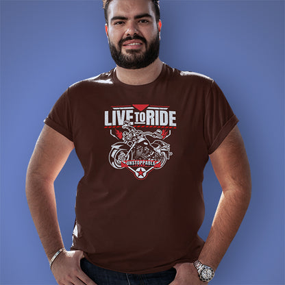 LIVE TO RIDE UNISEX TSHIRT