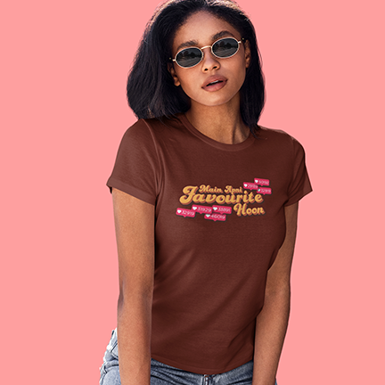 APNI FAV BOLLYWOOD FUNNY WOMENS TSHIRT