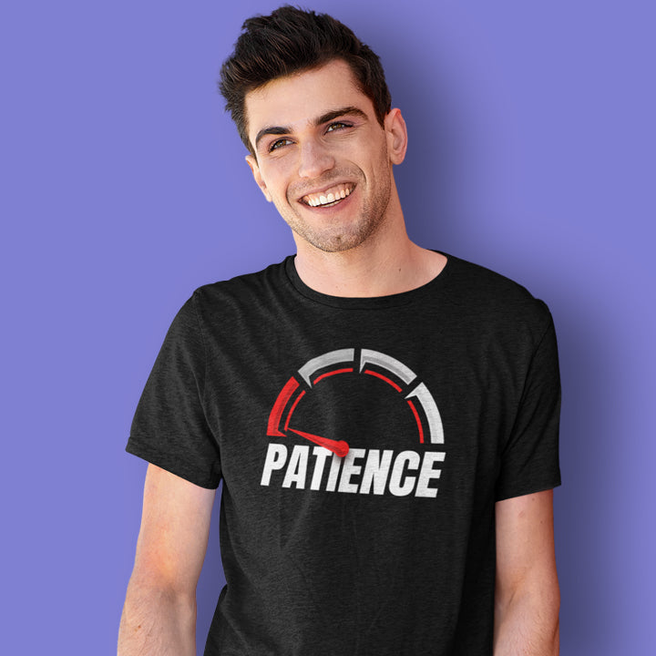 RUNNING OUT OF PATIENCE FUNNY UNISEX TSHIRT