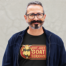 GOAT SERIOUS FUNNY UNISEX TSHIRT