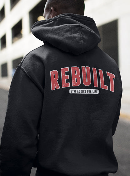 REBUILT UNISEX HOODIE (FRONT OPEN)