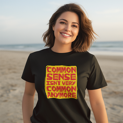 COMMON SENSE FUNNY UNISEX TSHIRT