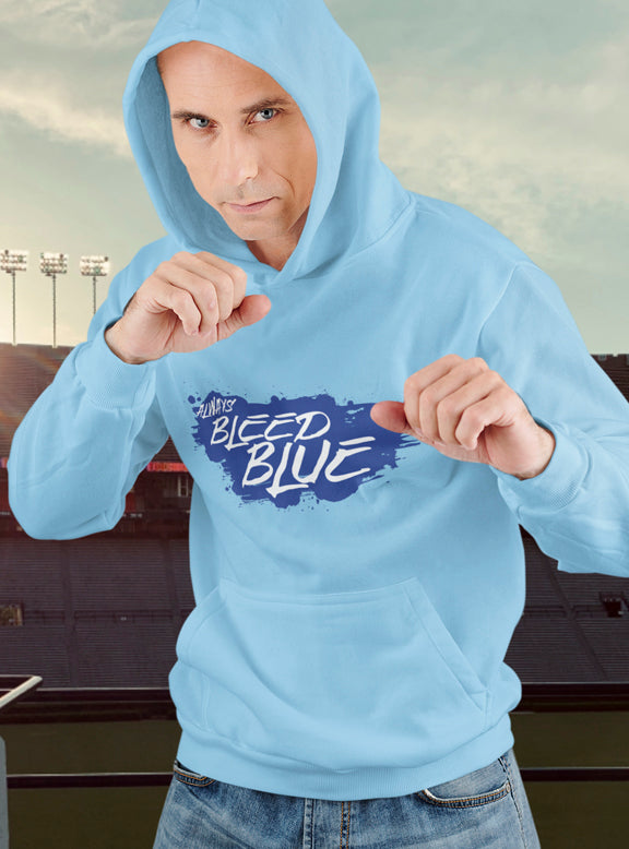 BLEED BLUE UNISEX HOODIE