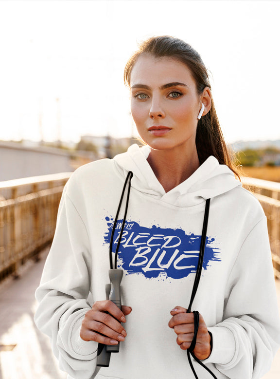 BLEED BLUE UNISEX HOODIE