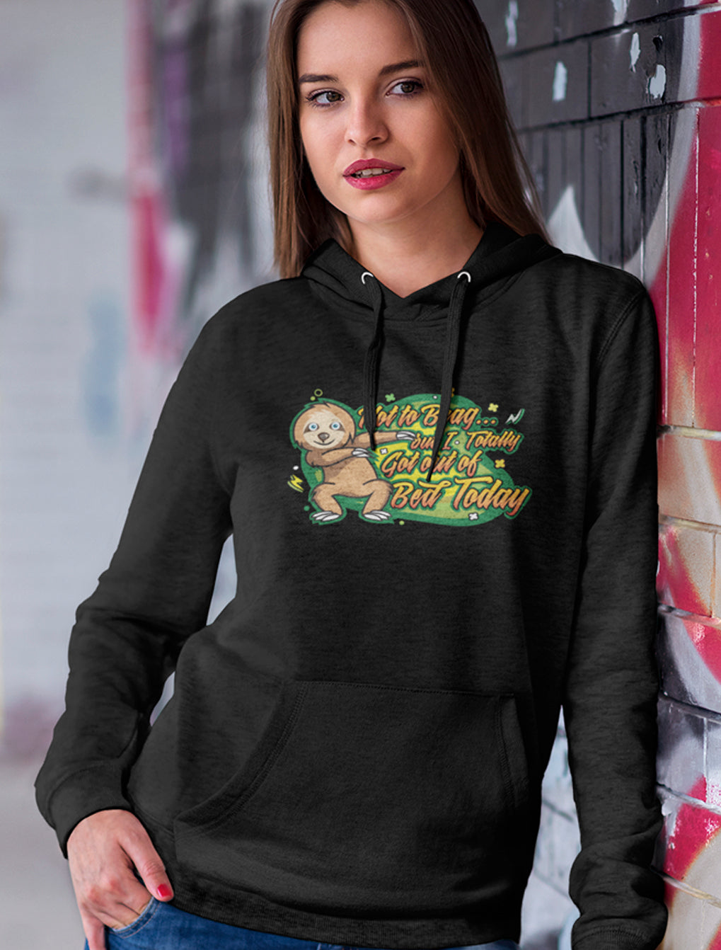 LAZY SLOTH FUNNY UNISEX HOODIE