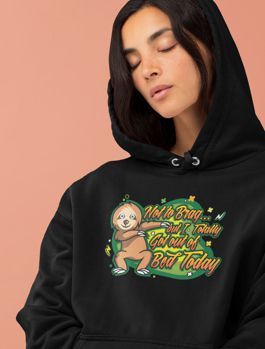 LAZY SLOTH FUNNY UNISEX HOODIE