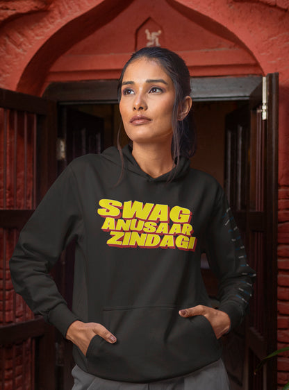 SWAG ANUSAR ZINDAGI UNISEX HOODIE