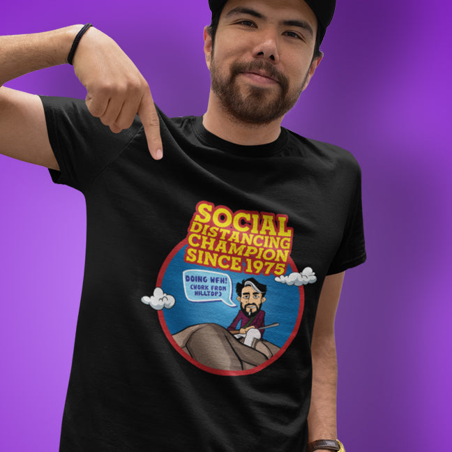 SOCIAL DISTANCING SAMBHA FUNNY UNISEX TSHIRT