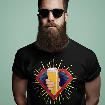 SUPERBEER FUNNY UNISEX TSHIRT