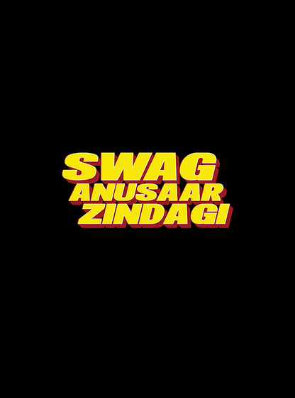 SWAG ANUSAR ZINDAGI UNISEX HOODIE