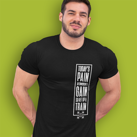 PAIN GAIN TRAIN UNISEX GYM TSHIRT