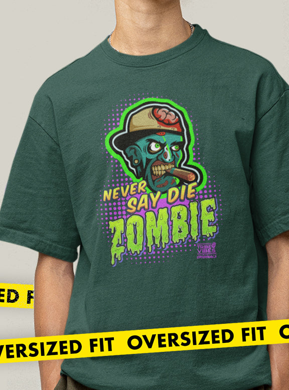 ZOMBIE FRONTPRINT OVERSIZED TSHIRT