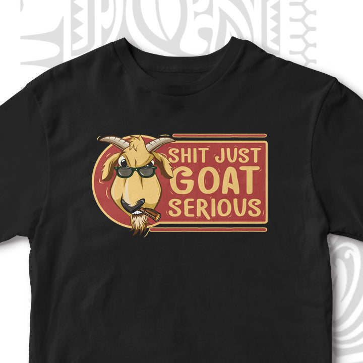 GOAT SERIOUS FUNNY UNISEX TSHIRT