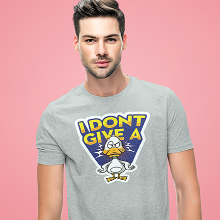 I DONT GIVE A DUCK FUNNY UNISEX TSHIRT