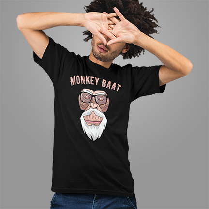 MONKEY BAAT FUNNY UNISEX TSHIRT