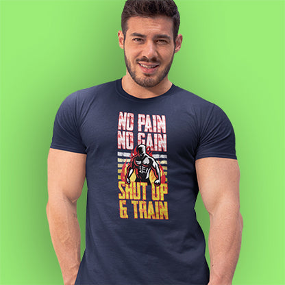 NO PAIN NO GAIN GYM MENS TSHIRT