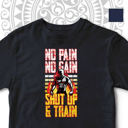 NO PAIN NO GAIN GYM MENS TSHIRT