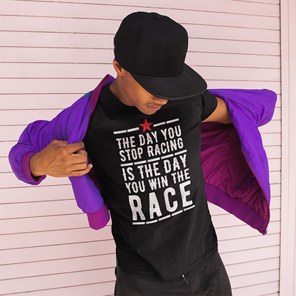 WINNING THE RACE UNISEX TSHIRT