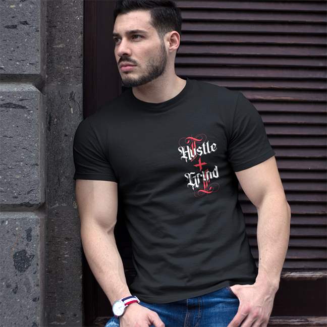 HUSTLE + GRIND WORKOUT UNISEX TSHIRT