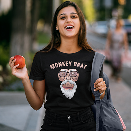 MONKEY BAAT FUNNY UNISEX TSHIRT