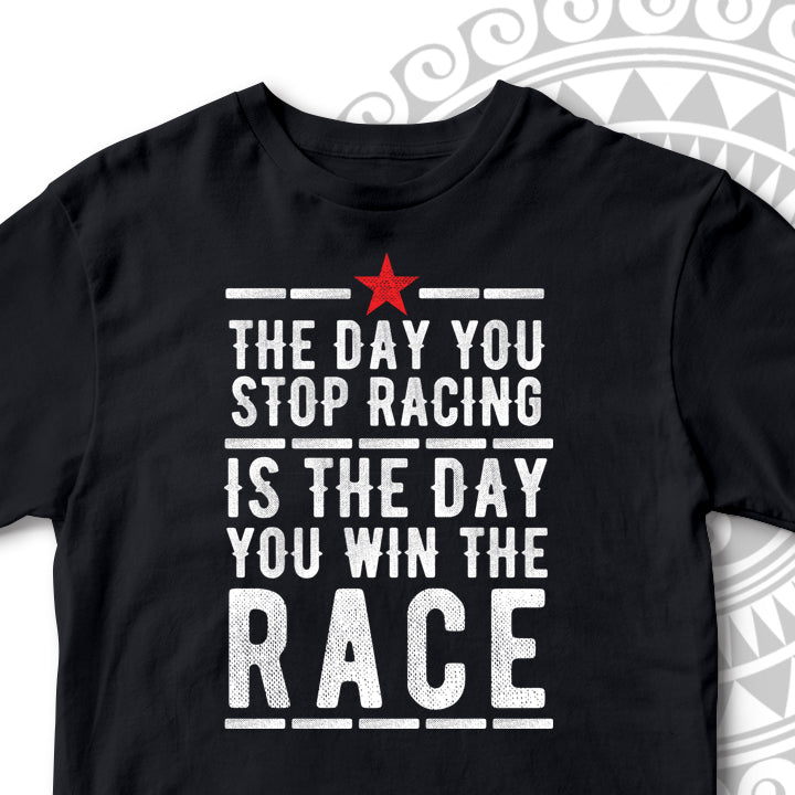 WINNING THE RACE UNISEX TSHIRT