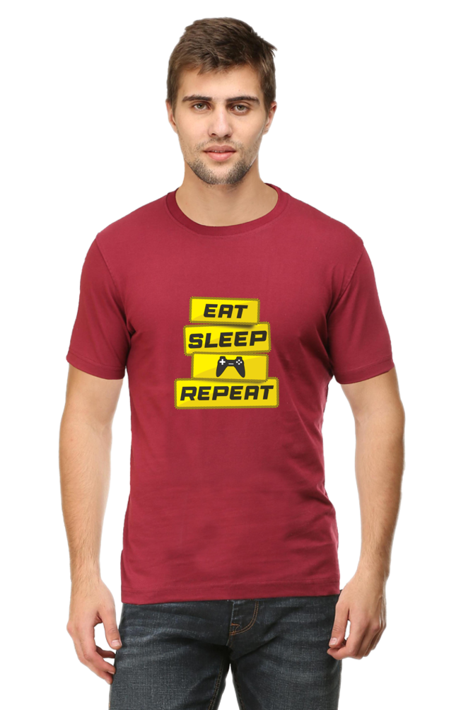 EAT SLEEP GAME REPEAT UNISEX TSHIRT