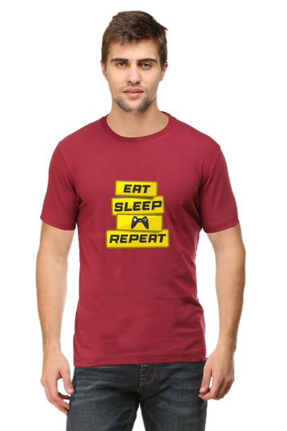 EAT SLEEP GAME REPEAT UNISEX TSHIRT