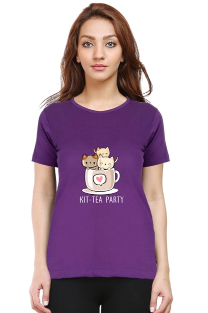 KIT TEA PARTY WOMENS CAT LOVE TSHIRT