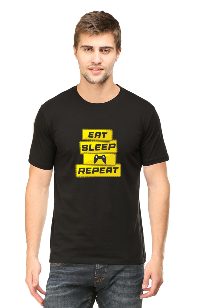 EAT SLEEP GAME REPEAT UNISEX TSHIRT