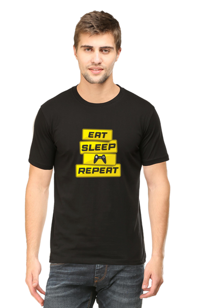 EAT SLEEP GAME REPEAT UNISEX TSHIRT