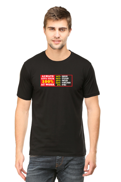 GIVE YOUR 100% UNISEX FUNNY TSHIRT