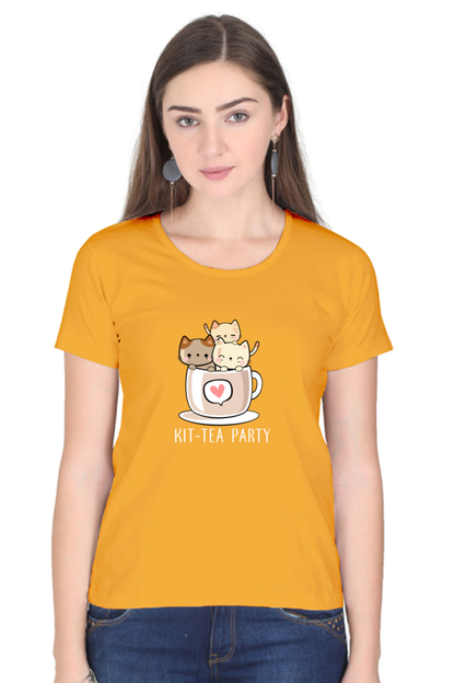 KIT TEA PARTY WOMENS CAT LOVE TSHIRT