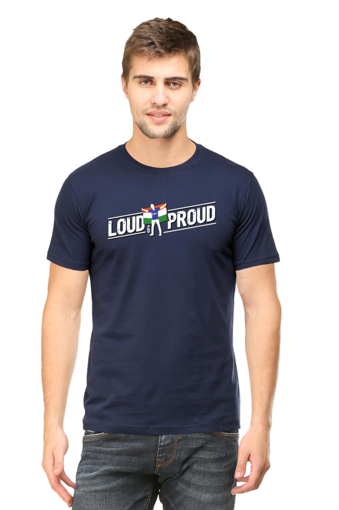 "LOUD AND PROUD" INDIAN CRICKET UNISEX TSHIRT