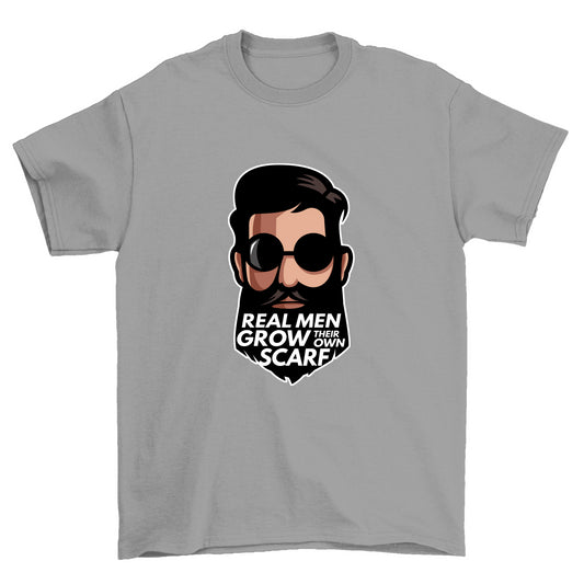 REAL MEN  BEARD UNISEX TSHIRT