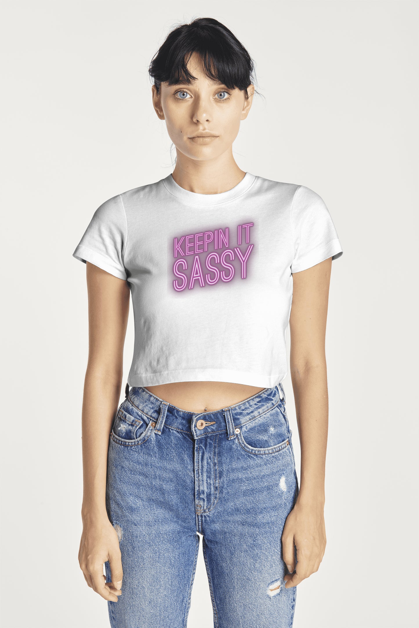 KEEPIN IT SASSY WOMENS CROPTOP