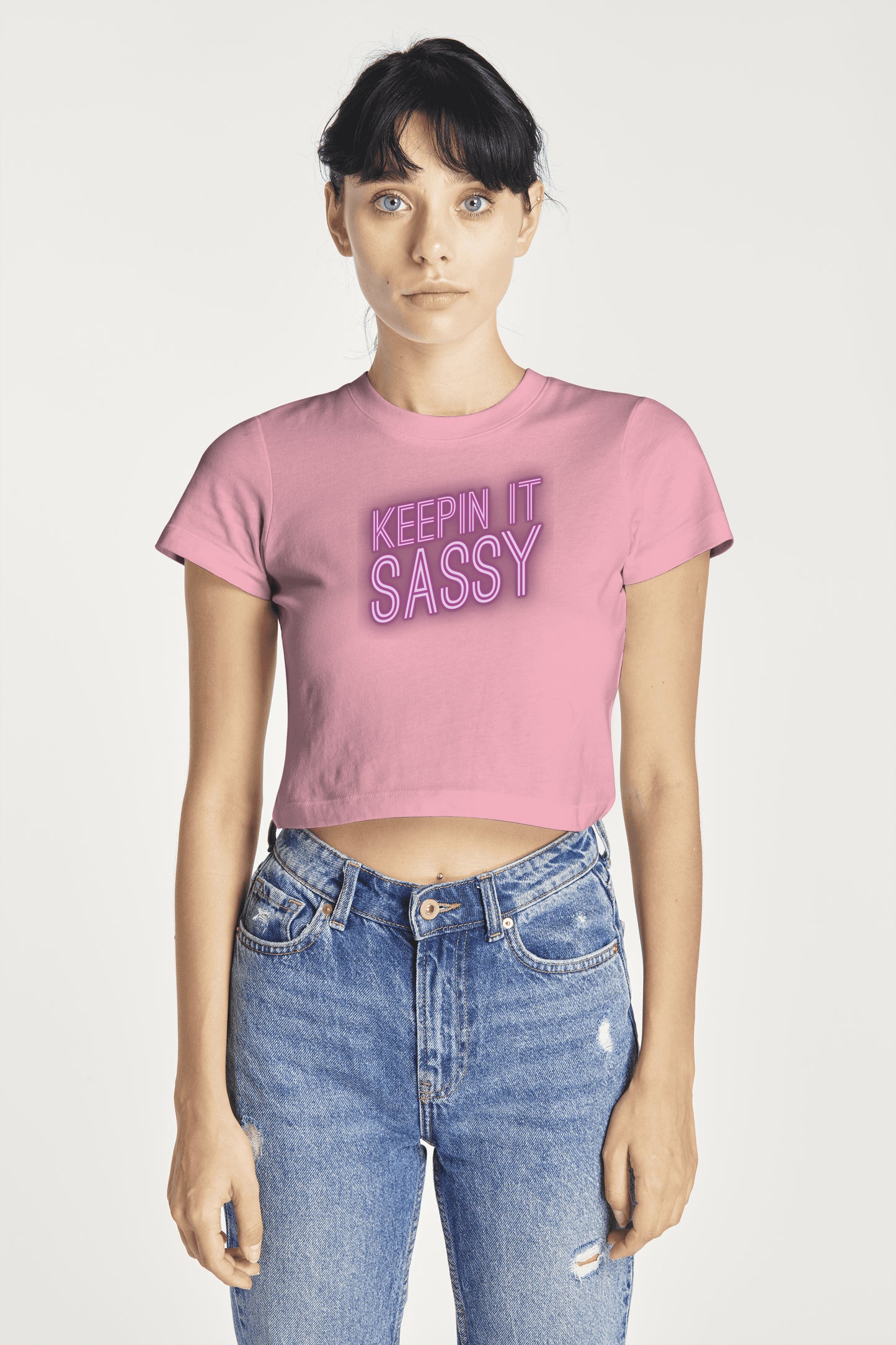 KEEPIN IT SASSY WOMENS CROPTOP