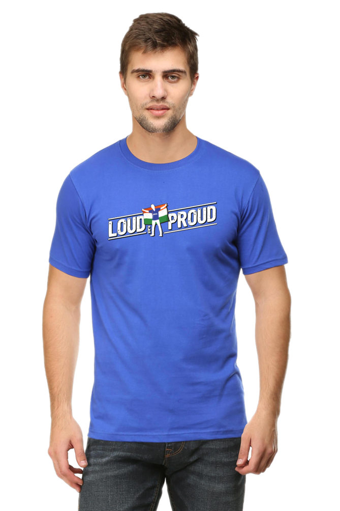 "LOUD AND PROUD" INDIAN CRICKET UNISEX TSHIRT