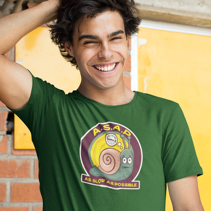 SLOW SNAIL FUNNY UNISEX TSHIRT