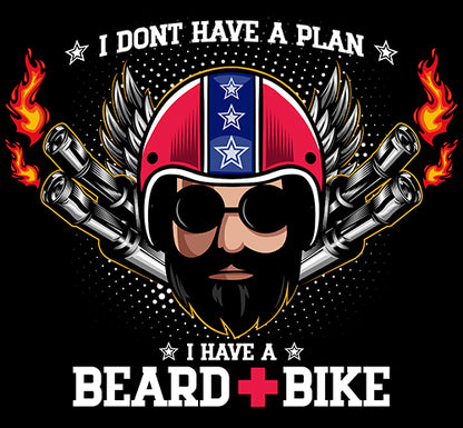 BEARD+BIKE UNISEX TSHIRT